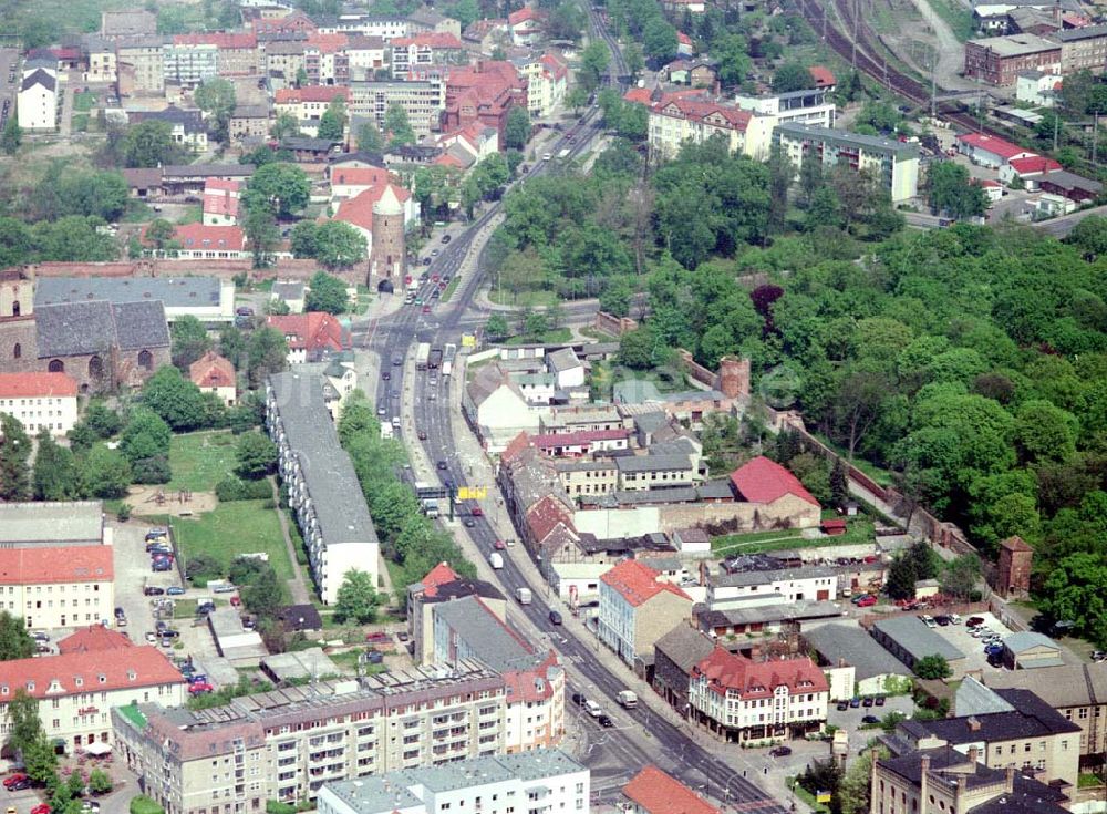 Prenzlau von oben - Stadtzentrum Prenzlau.