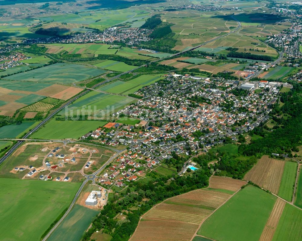 Luftaufnahme Rüdesheim - Stadtzentrum von Rüdesheim im Bundesland Rheinland-Pfalz