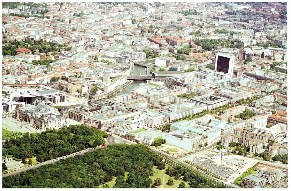 Berlin von oben - Stadtzentrum Regierungsviertel