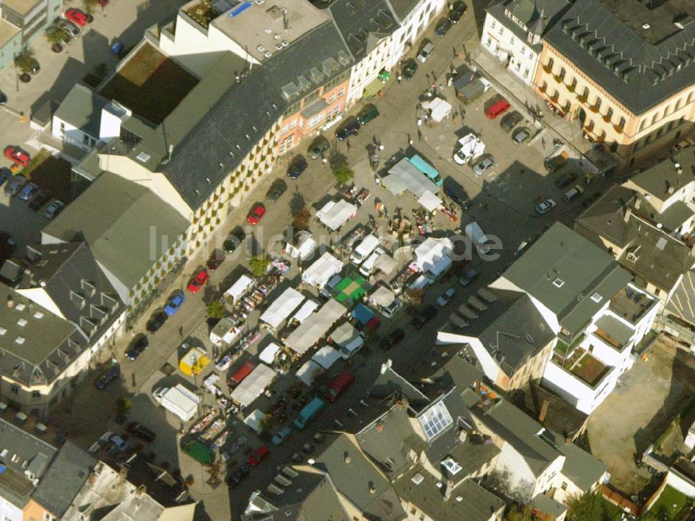 Reichenbach aus der Vogelperspektive: Stadtzentrum von Reichenbach