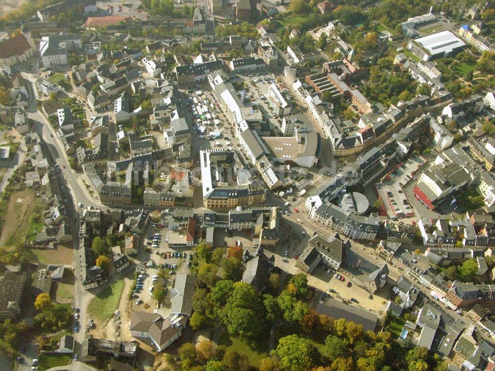 Reichenbach von oben - Stadtzentrum von Reichenbach