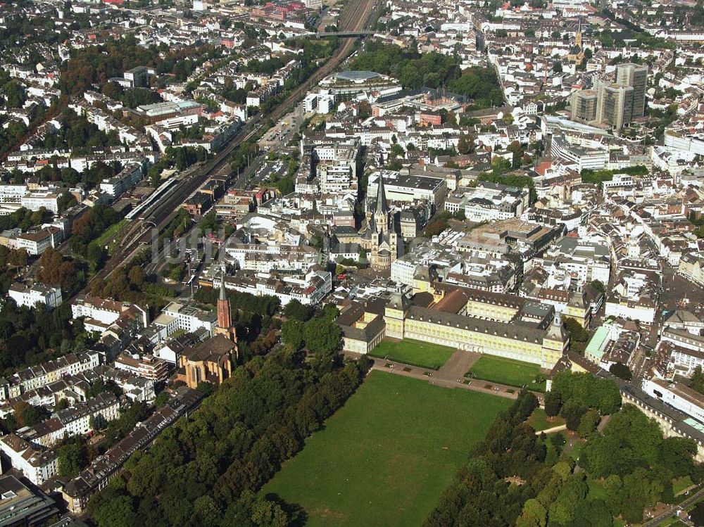 Luftbild Bonn (NRW) - Stadtzentrum und Rheinische Friedrich-Wilhelms-Universität - Bonn (NRW)