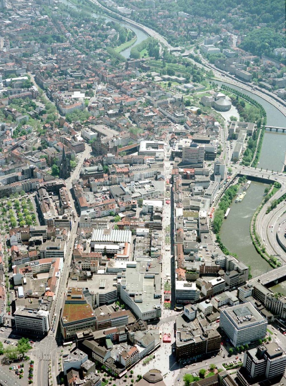 Luftbild Saarbrücken - Stadtzentrum Saarbrücken