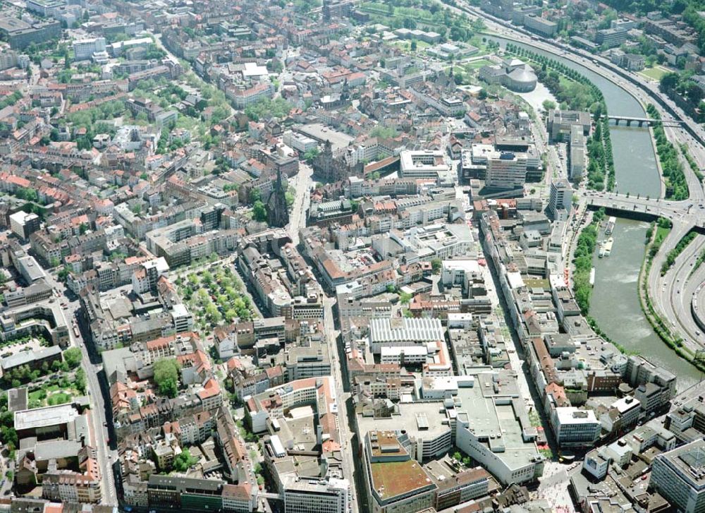 Luftaufnahme Saarbrücken - Stadtzentrum Saarbrücken