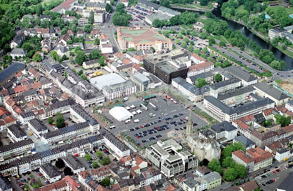 Luftbild Saarlouis - Stadtzentrum Saarlouis. Datum: 26.05.2003