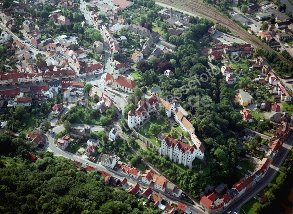 Luftbild Sachsenburg - Stadtzentrum von Sachsenburg