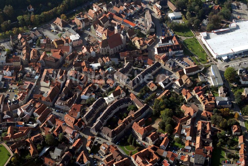 Schmalkalden von oben - Stadtzentrum von Schmalkalden