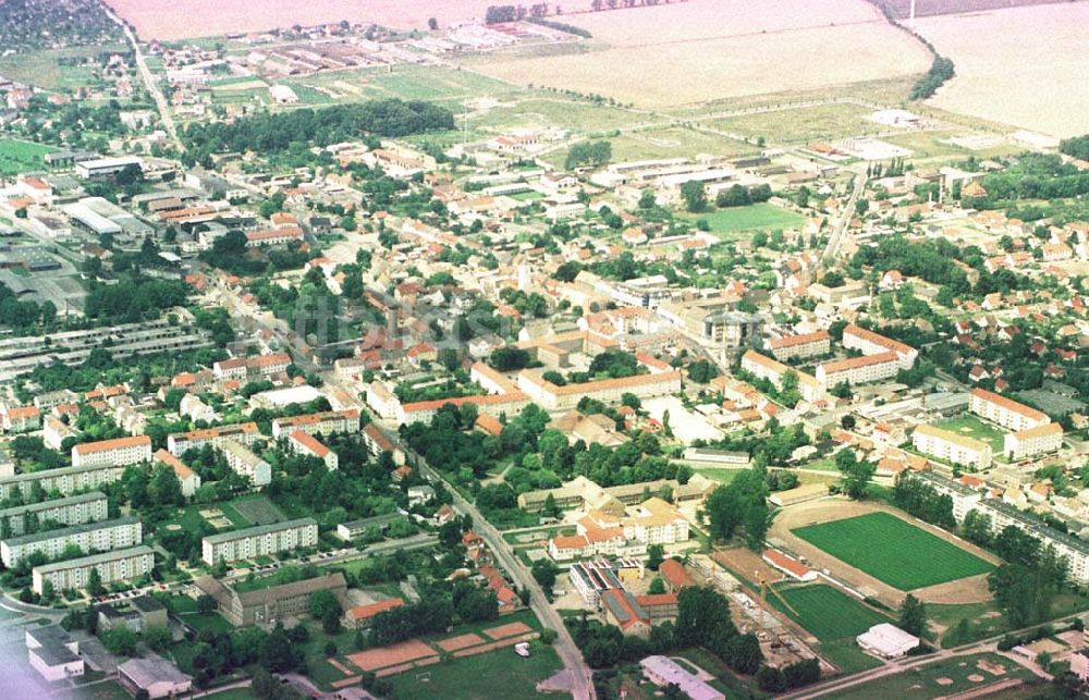 Luftaufnahme Seelow / Brandenburg - Stadtzentrum von Seelow / Brandenburg