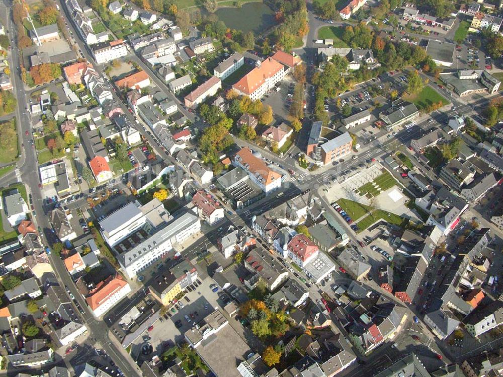 Selb aus der Vogelperspektive: Stadtzentrum Selb