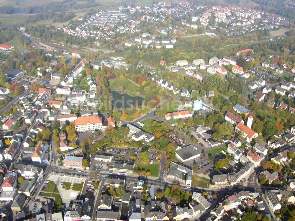 Selb von oben - Stadtzentrum Selb