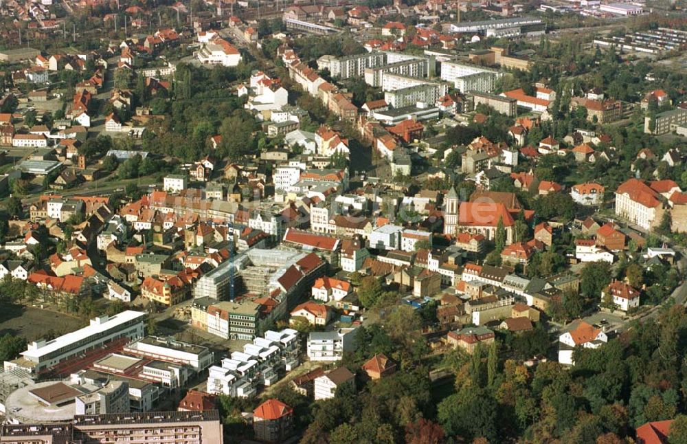 Senftenberg von oben - Stadtzentrum Senftenberg