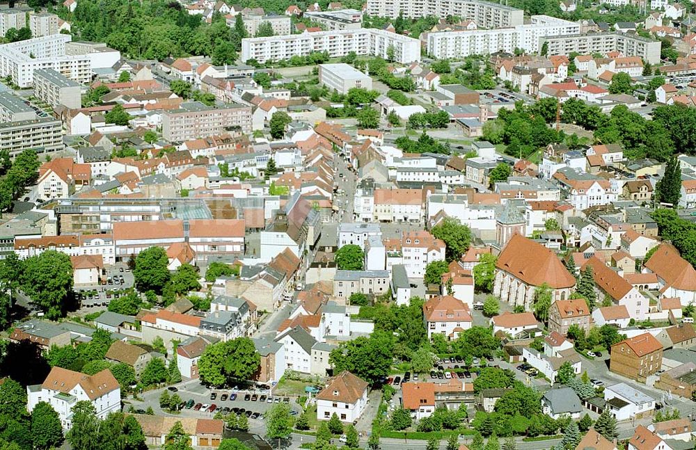 Luftbild - Stadtzentrum Senftenberg. Ort: Senftenberg / Brandenburg Datum: 21.05.2003 NC-KB 200