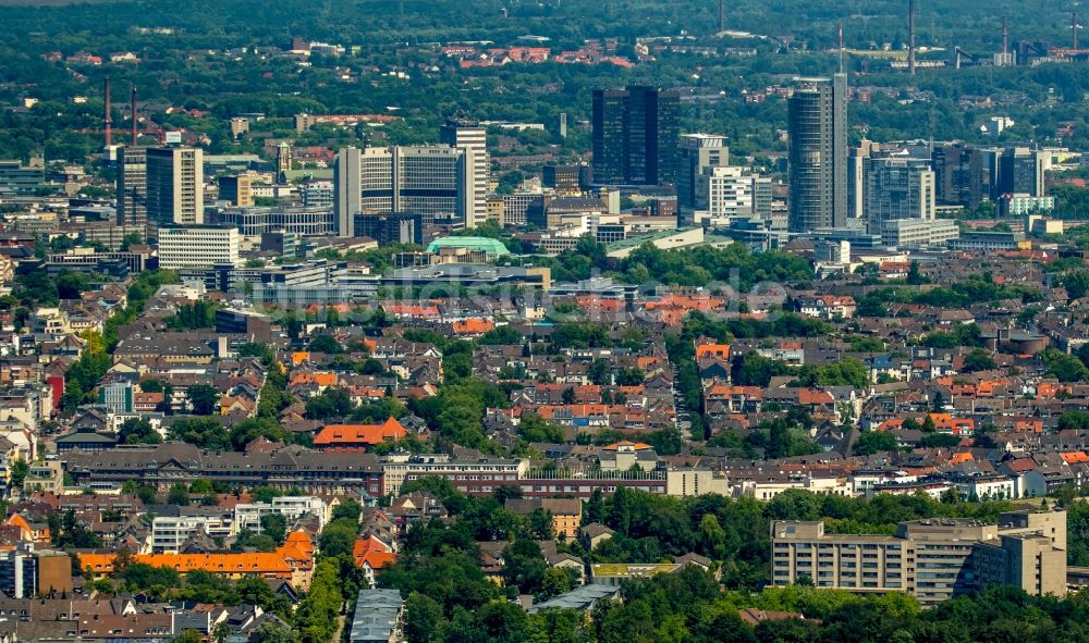 Essen Von Oben Stadtzentrum Mit Der Skyline Im Innenstadtbereich In