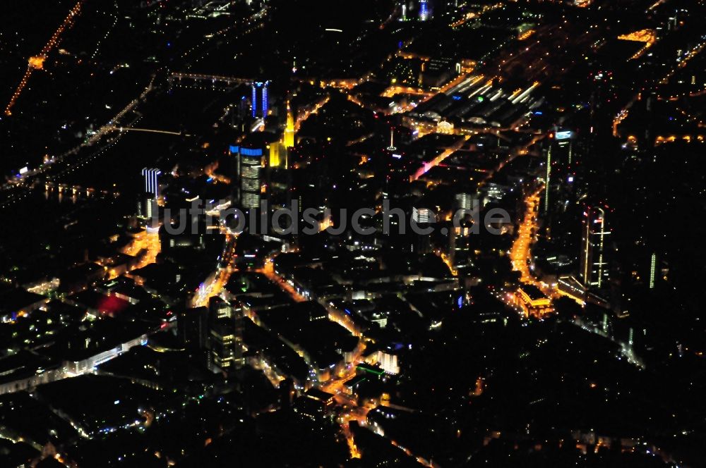 Frankfurt am Main aus der Vogelperspektive: Stadtzentrum mit der Skyline im Innenstadtbereich in Frankfurt am Main im Bundesland Hessen