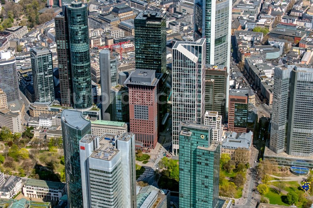 Frankfurt Am Main Aus Der Vogelperspektive: Stadtzentrum Mit Der ...