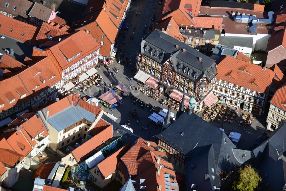 Luftaufnahme Wernigerode - Stadtzentrum der Stadt Wernigerode im Bundesland Sachsen-Anhalt