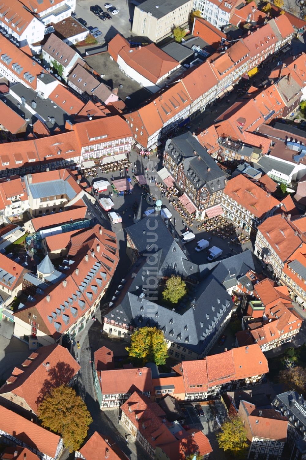 Wernigerode aus der Vogelperspektive: Stadtzentrum der Stadt Wernigerode im Bundesland Sachsen-Anhalt