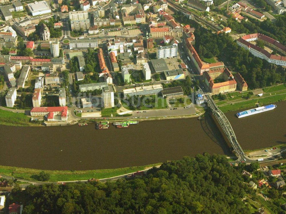 Luftbild D??ín (Tetschen - Bodenbach) - Stadtzentrum von D??ín (Tetschen - Bodenbach)