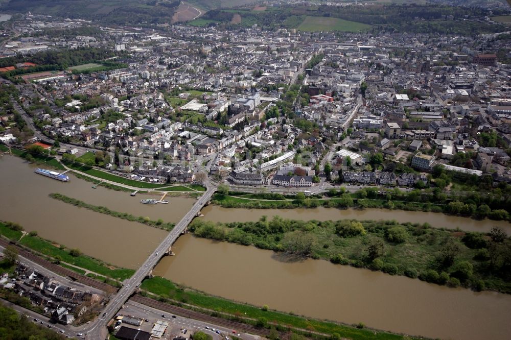 Luftaufnahme Trier - Stadtzentrum von Trier im Bundesland Rheinland-Pfalz