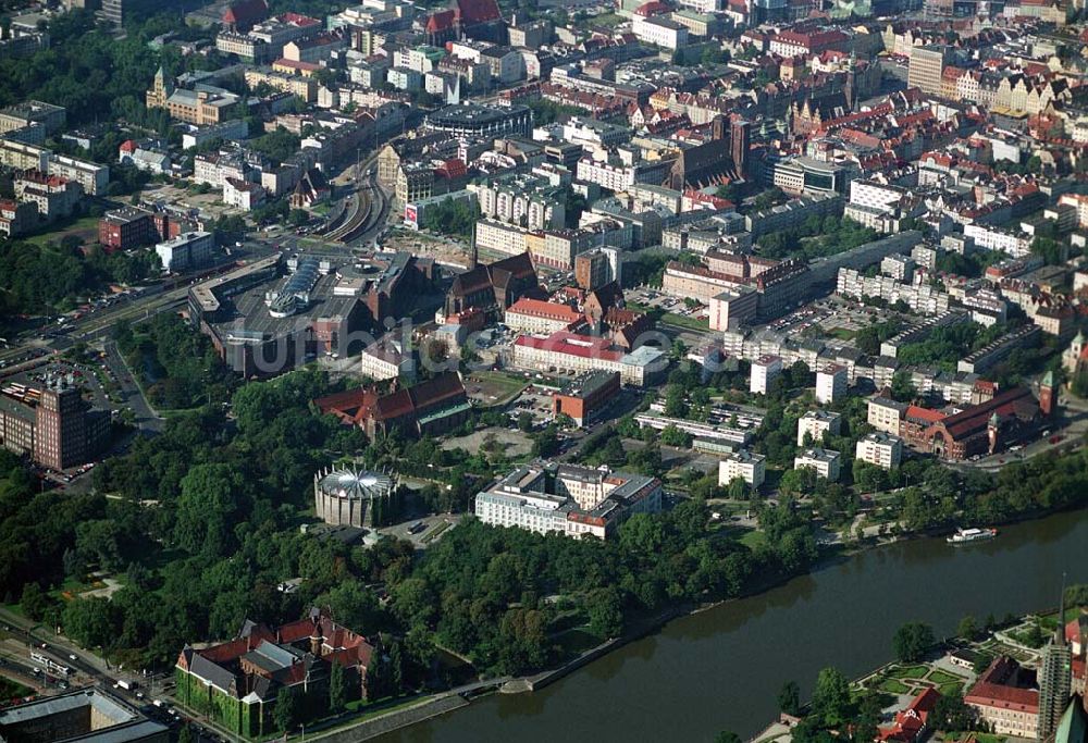 Wroclaw (Polen) von oben - Stadtzentrum - Wroclaw (Polen)