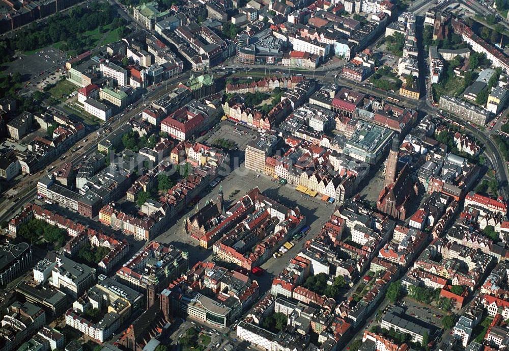 Wroclaw (Polen) aus der Vogelperspektive: Stadtzentrum - Wroclaw (Polen)