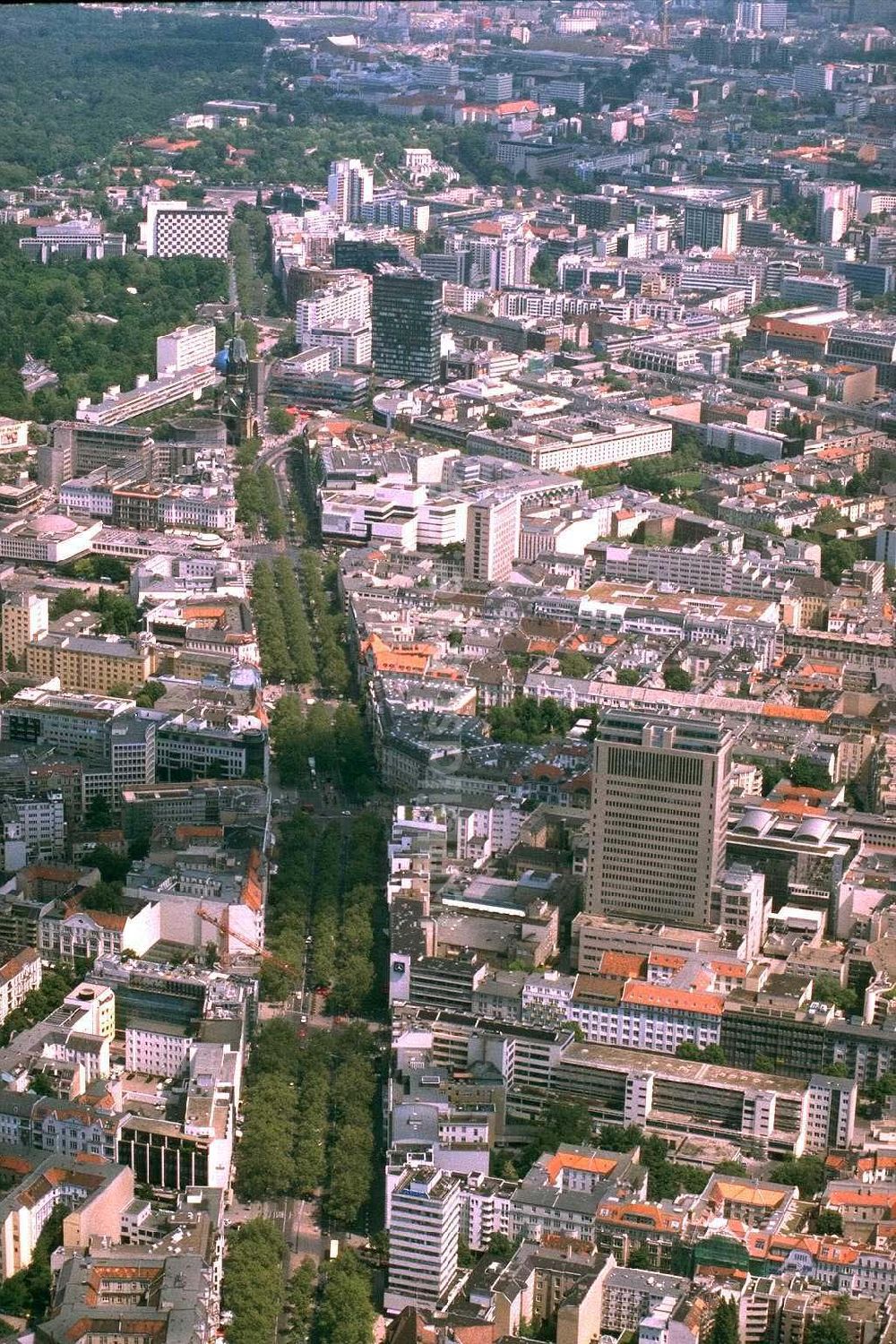 Berlin von oben - Stadtzentrum am Zoo