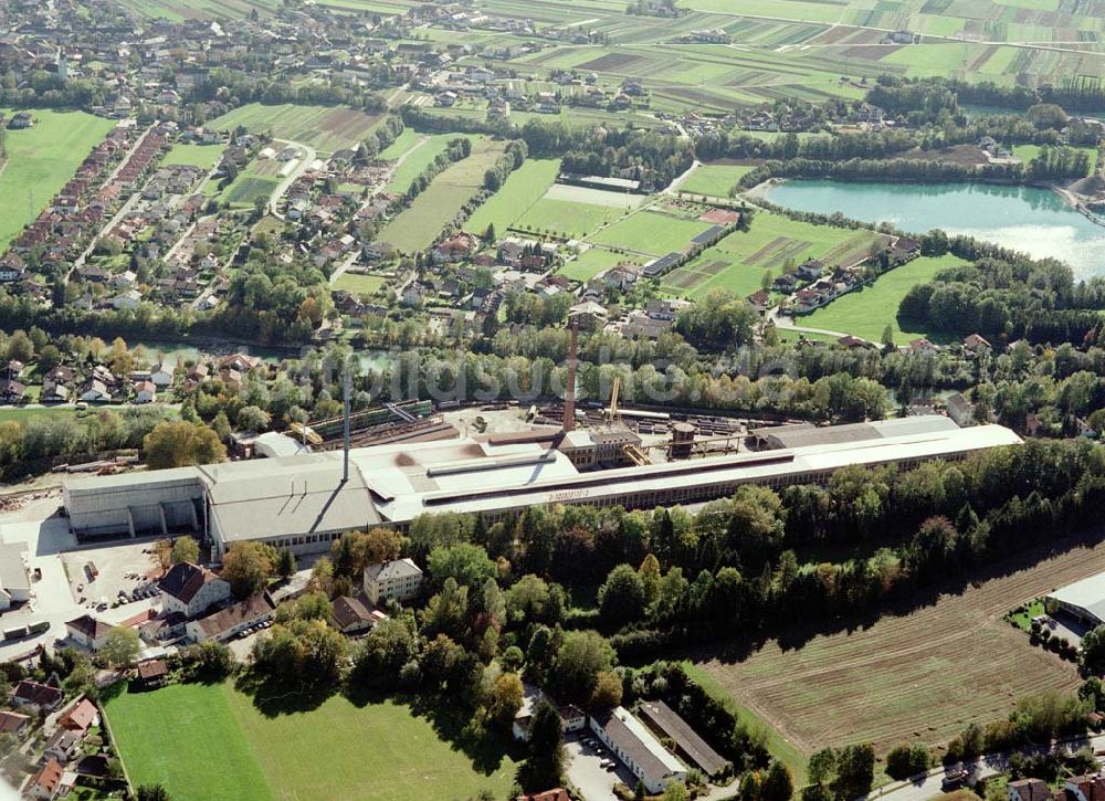 Luftbild Freilassing / Bayern - Stahlwerk Annahütte der Unternehmensgruppe MAX AICHER in Freilassing.