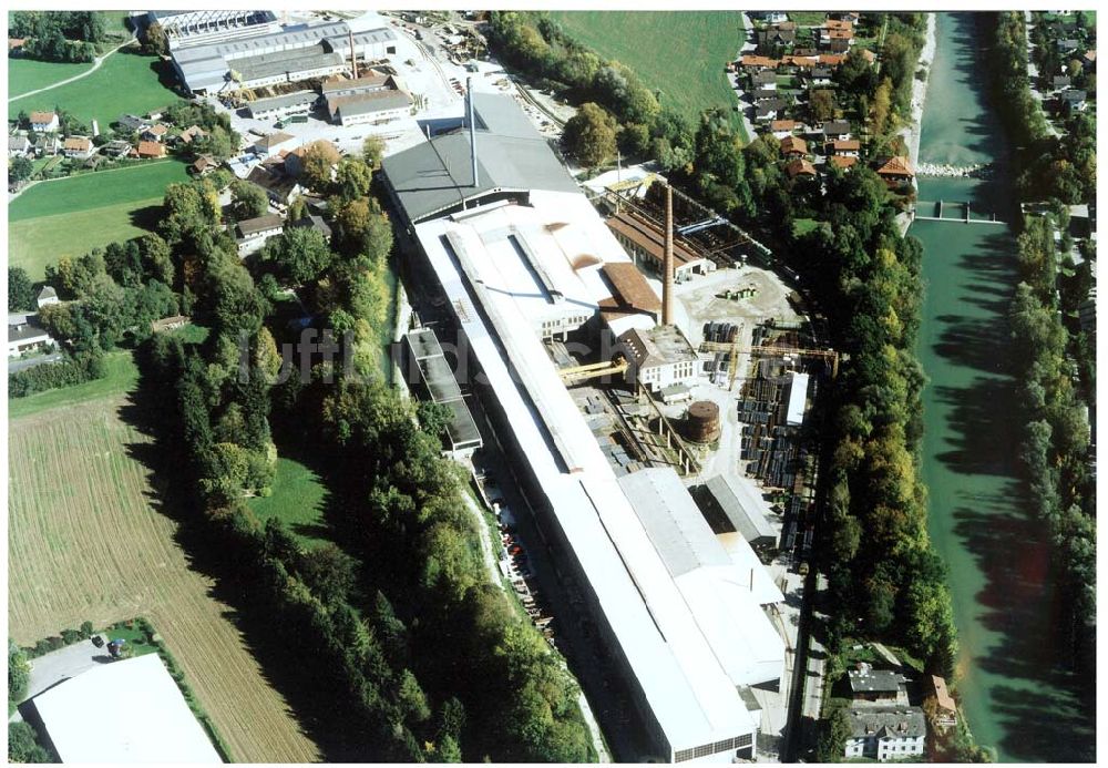 Luftbild Freilassing / Bayern - Stahlwerk Annahütte der Unternehmensgruppe MAX AICHER in Freilassing.