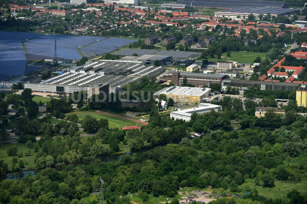 Brandenburg an der Havel aus der Vogelperspektive: Stahlwerk in Brandenburg an der Havel im Bundesland Brandenburg