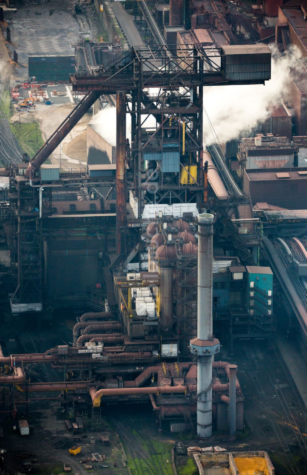 Luftbild Duisburg - Stahlwerk und Hüttenwerke Krupp Mannesmann GmbH in Duisburg im Bundesland Nordrhein-Westfalen, Deutschland