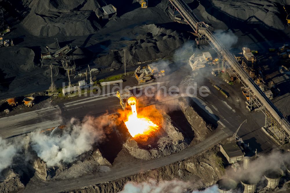 Luftbild Duisburg - Stahlwerk und Hüttenwerke Krupp Mannesmann GmbH in Duisburg im Bundesland Nordrhein-Westfalen, Deutschland