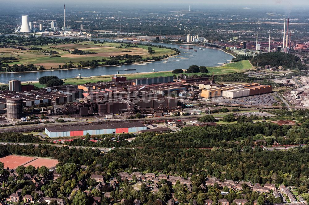 Luftbild Duisburg - Stahlwerk und Hüttenwerke Krupp Mannesmann GmbH in Duisburg im Bundesland Nordrhein-Westfalen, Deutschland