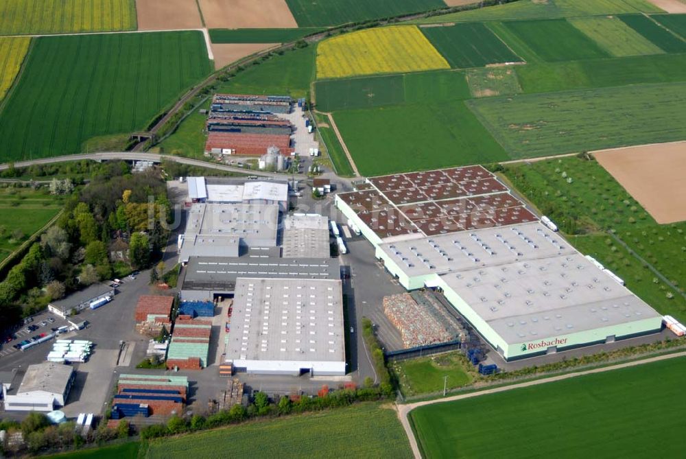 Luftbild Nauheim (Hessen) - Standort Rosbacher der Hassia Mineralquellen GmbH und Co. KG