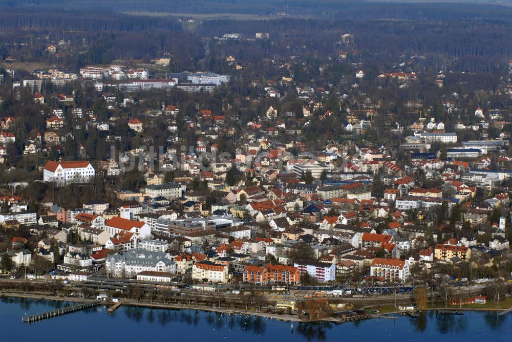 Starnberg von oben - Starnberg Stadtansicht mit dem Schloss