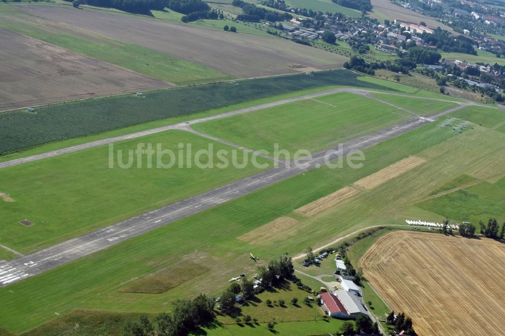Luftbild Kamenz - Start- und Landebahn des Flugplatz Kamenz in Kamenz im Bundesland Sachsen