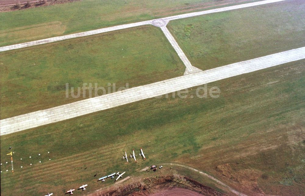 Luftbild Kamenz - Start- und Landebahn des Flugplatz Kamenz in Kamenz im Bundesland Sachsen