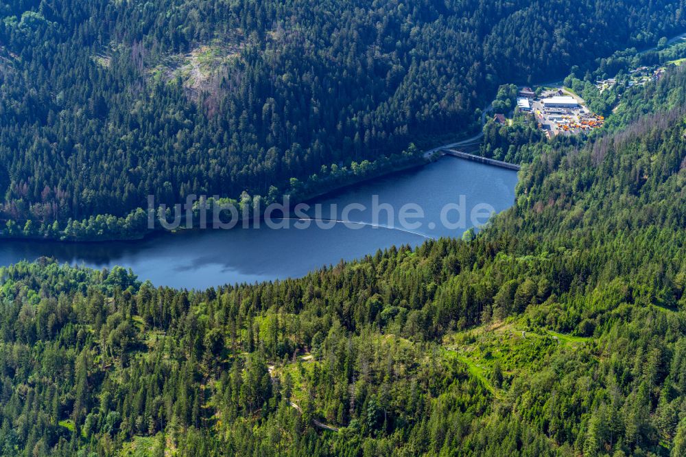 Luftbild Sankt Blasien - Staubecken des Albstausee in Sankt Blasien im Bundesland Baden-Württemberg, Deutschland