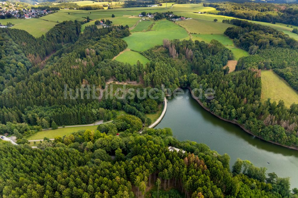 Luftbild Breckerfeld - Staubecken und Stausee in Breckerfeld im Bundesland Nordrhein-Westfalen - NRW, Deutschland