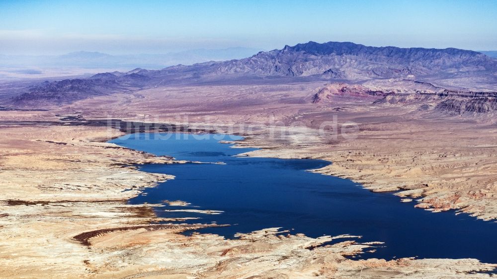 Luftaufnahme Echo Bay - Staubecken und Stausee in Echo Bay in Nevada, USA