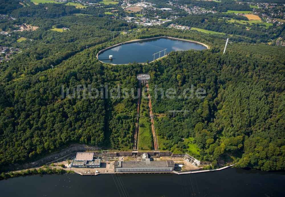 Herdecke von oben - Staubecken und Stausee in Herdecke im Bundesland Nordrhein-Westfalen