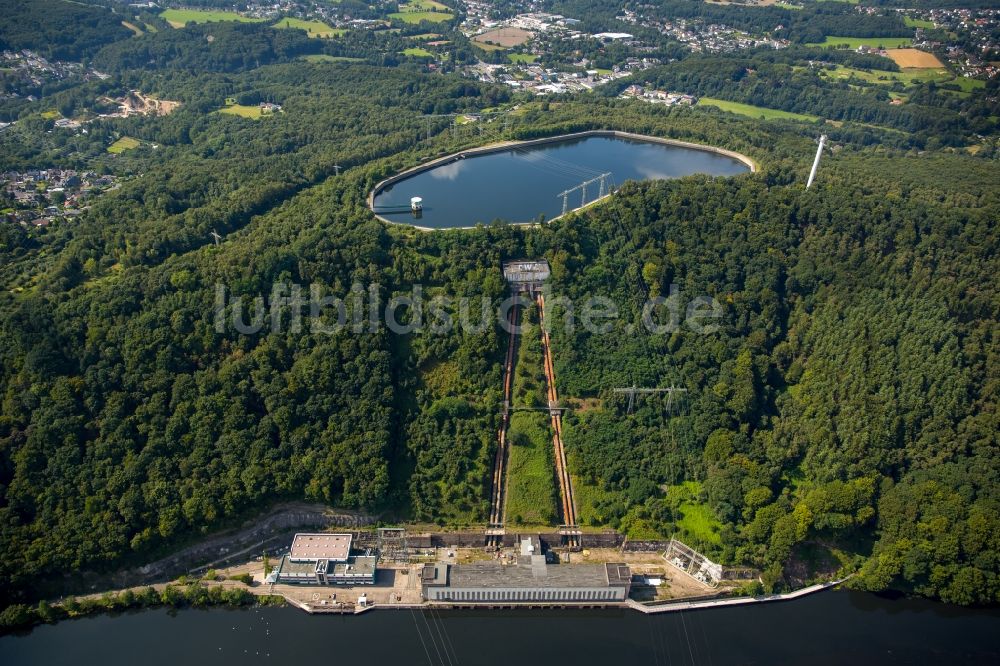 Herdecke aus der Vogelperspektive: Staubecken und Stausee in Herdecke im Bundesland Nordrhein-Westfalen