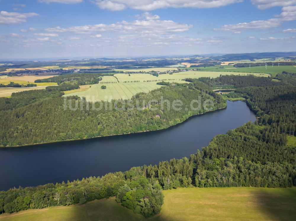 Luftbild Klingenberg - Staubecken und Stausee in Klingenberg im Bundesland Sachsen, Deutschland