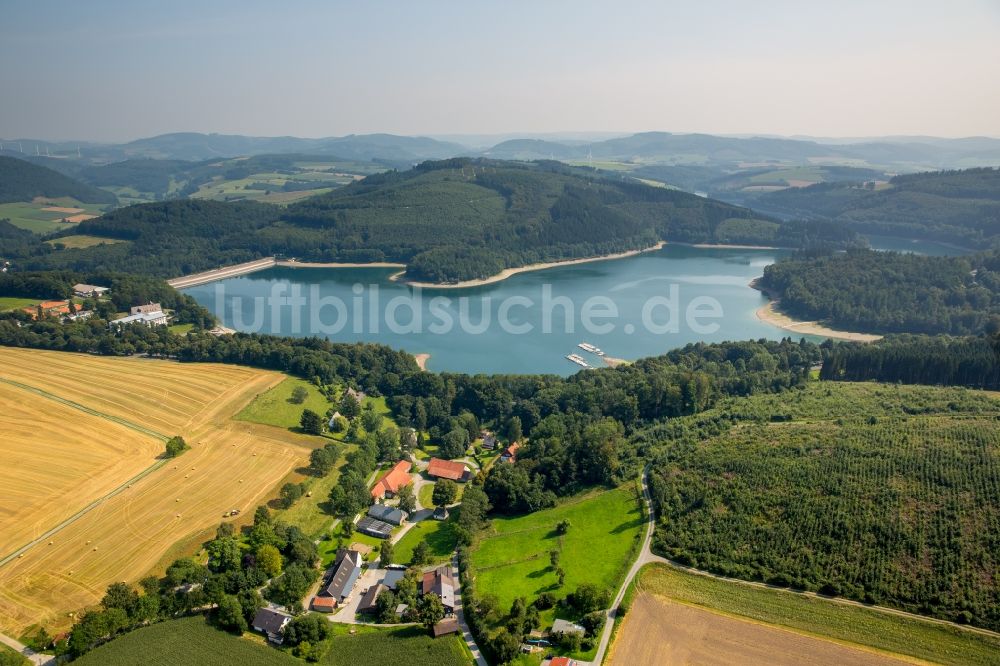 Luftbild Meschede - Staubecken und Stausee in Meschede im Bundesland Nordrhein-Westfalen