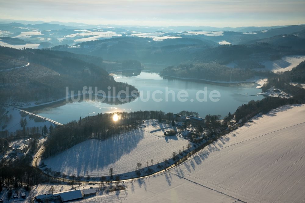 Luftbild Meschede - Staubecken und Stausee in Meschede im Bundesland Nordrhein-Westfalen