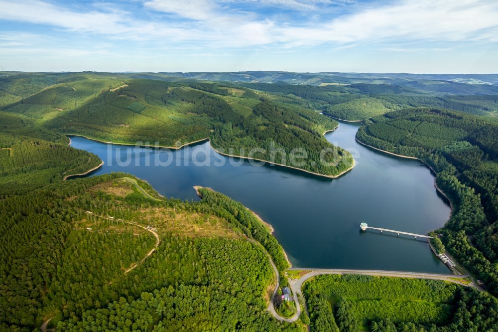 Luftbild Netphen - Staubecken und Stausee in Netphen im Bundesland Nordrhein-Westfalen