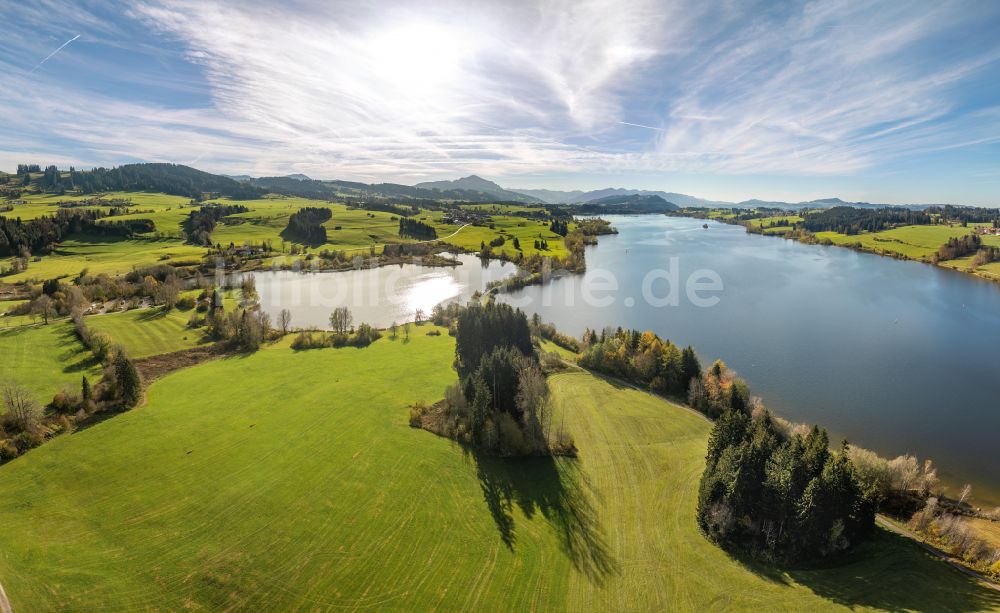 Luftbild Sulzberg - Staubecken und Stausee in Sulzberg im Bundesland Bayern, Deutschland