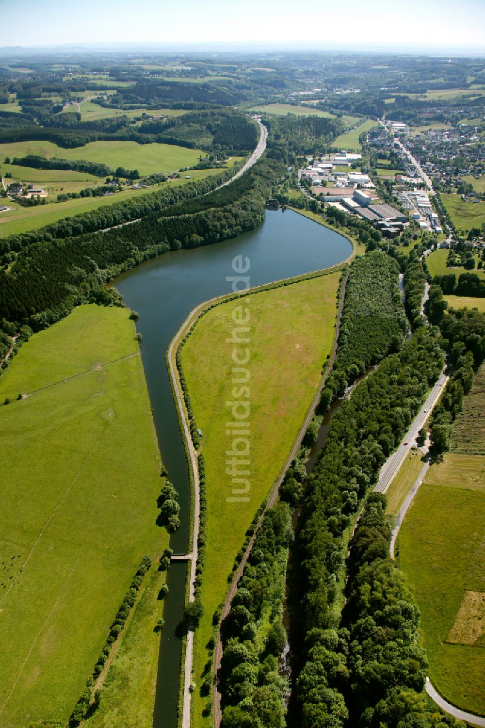 Engelskirchen OT Ehreshoven von oben - Stausee Ehreshoven in Engelskirchen im Bundesland Nordrhein-Westfalen