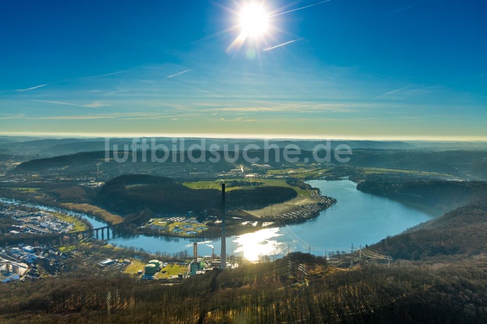 Luftbild Hagen - Stausee Harkortsee - Ruhr in Hagen im Bundesland Nordrhein-Westfalen, Deutschland