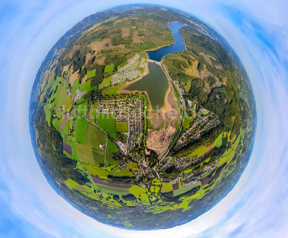 Luftaufnahme Sundern (Sauerland) - Stausee Sorpesee in Sundern (Sauerland) im Bundesland Nordrhein-Westfalen, Deutschland