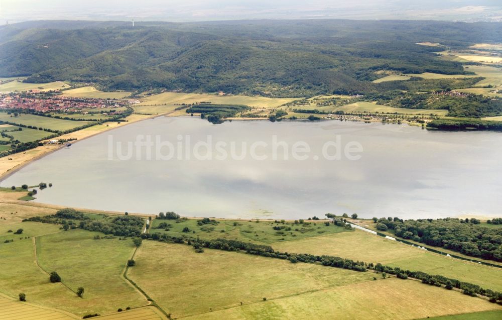 Luftaufnahme Kelbra - Stausee und Talsperre Kelbra im Bundesland Sachsen-Anhalt